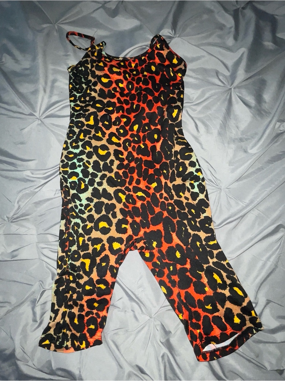 Fashion nova' Multicolor Leopard Print One-Piece stretch Romper